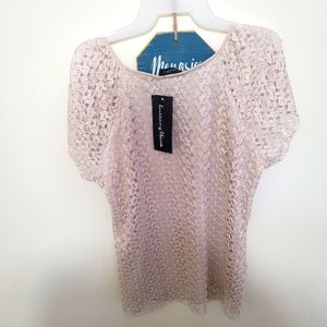 Petite XL LACE LINED SHIRT